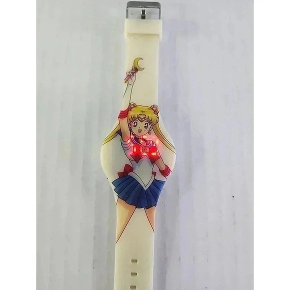 Rare Sailor Moon Accutime Watch SLM4001 Working New Battery 44mm main image 10
